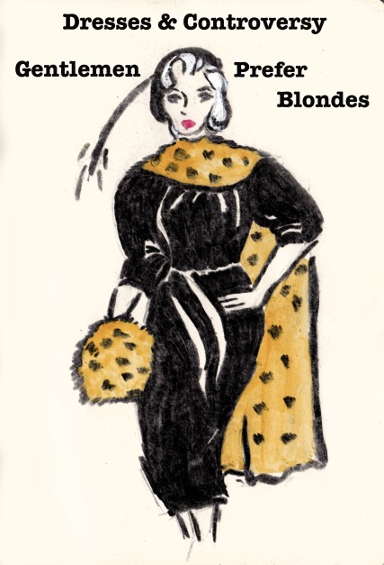 Fashion Illustration, Marilyn Monroe, Carolyn Everitt, Gentlemen Prefer Blondes