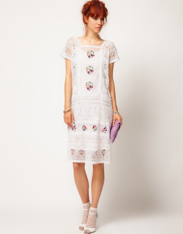 VIntage Whites, Asos, White Lace Dress