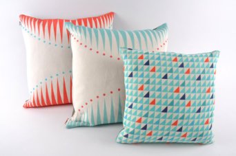 Butterscotch and Beesting cushions