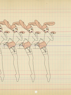 Natalie Krim Bunny Girls, Fashion Illustration